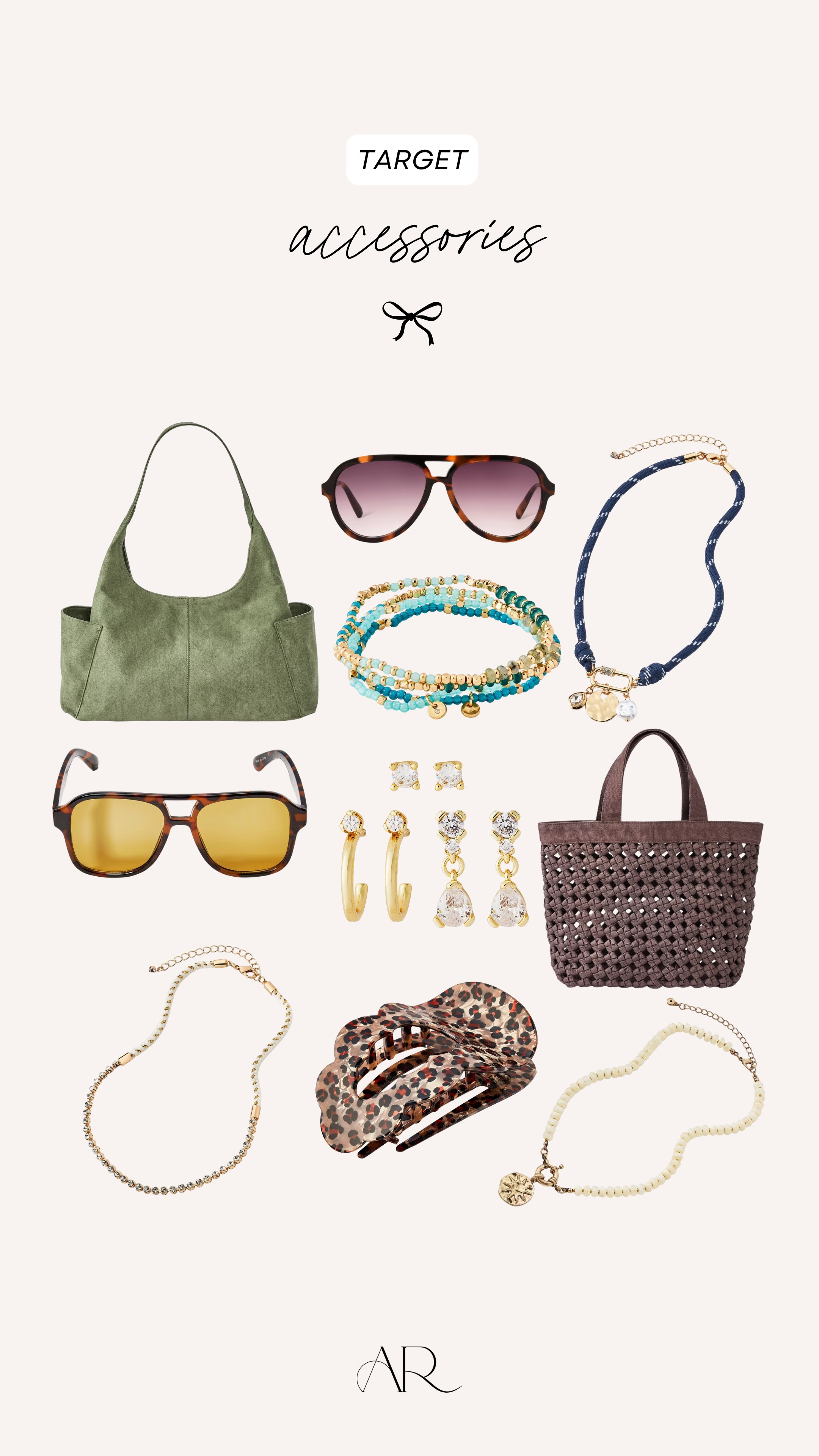 Target has been killing it with the accessories recently! These are some of my favorites!

beaded necklace, sunglasses, purse 

 #LTKgrwm #LTKootd #LTKMidsize