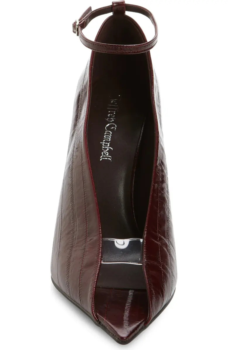 Jeffrey Campbell Inherit Ankle Strap Pointed Peep Toe Sandal (Women) | Nordstrom | Nordstrom