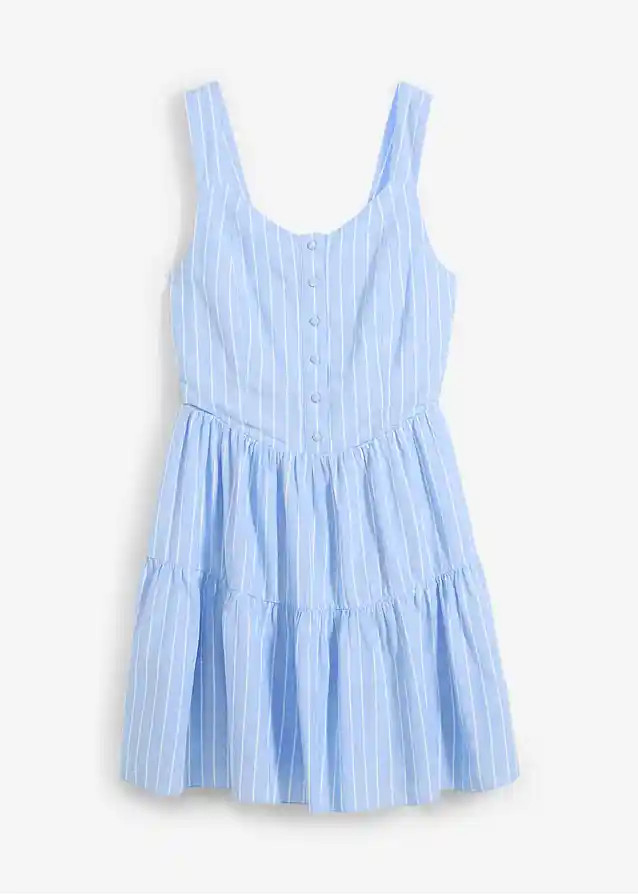 Minikleid aus luftigem Leinen-Mix | Bonprix DE