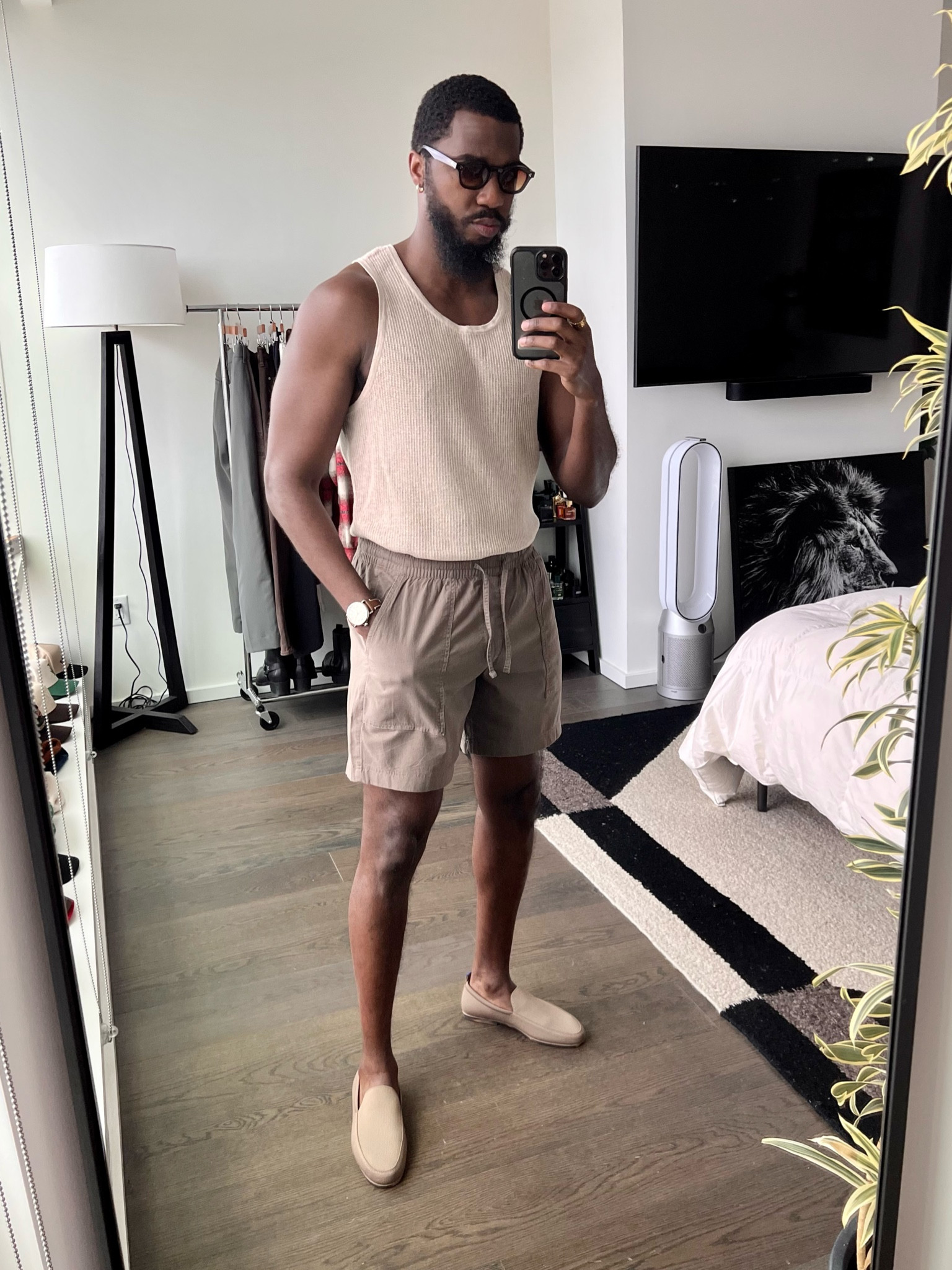 Vacation outfit with a crochet tank and easy shorts. Links to all items down below ⬇️!

#LTKmens