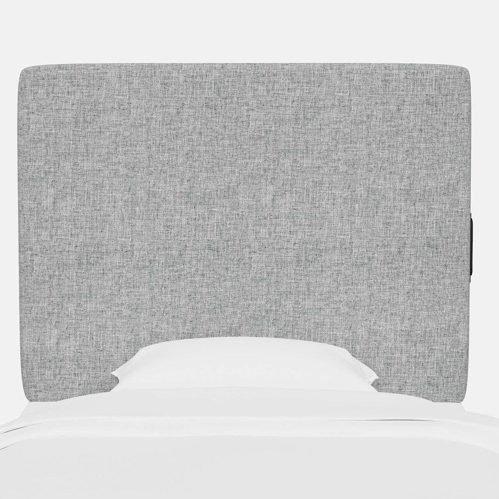 Dormify Monroe Linen Blend Charging Headboard | Dorm Essentials - Light Grey / Twin/Twin XL - Dor... | Dormify