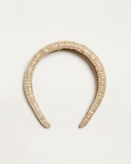 Marina Puffy Headband Gold | Loeffler Randall