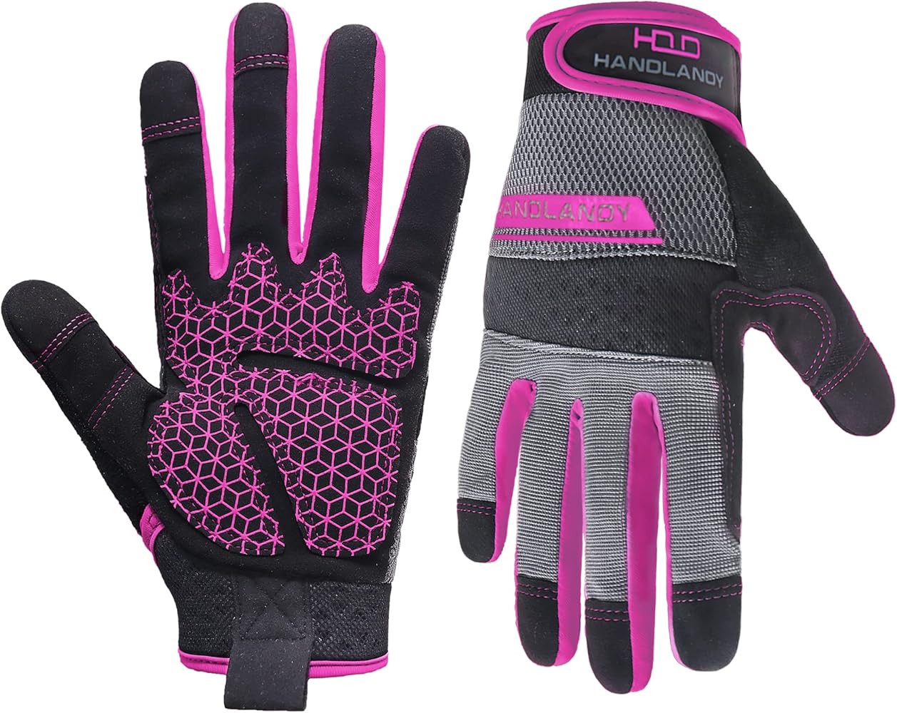 HANDLANDY Women Safety Work Gloves Utility Touch Screen Working Grip Glove for Yardwork Gardening... | Amazon (US)