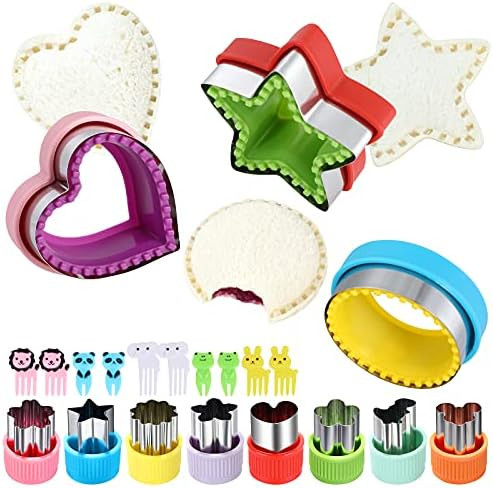 Amazon.com: MUYIYAMEI Sandwich Cutter and Sealer,Round Heart Star 3Pcs Shapes Sandwich Decruster ... | Amazon (US)