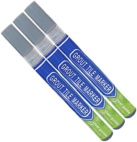 3Pcs Tile Grout Pen Repair Pen Set (3Pcs Light Grey) Waterproof Marker Grout Restorer Pen for Wal... | Amazon (US)