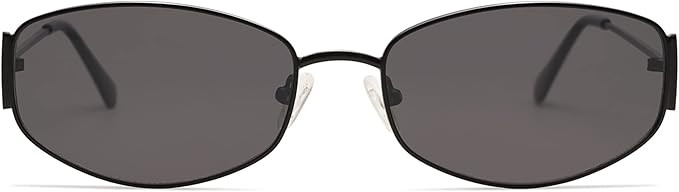 Retro Oval Sunglasses For Women Men Hexagonal Rectangle Metal Frame Sun Glasses AP3625 | Amazon (US)
