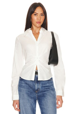 PAIGE Alera Shirt in White from Revolve.com | Revolve Clothing (Global)
