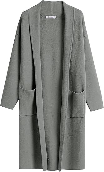 ANRABESS Women's Cardigan Long Sweater Oversized Open Front Knit Duster Coat 2024 Trendy Lady Fal... | Amazon (US)