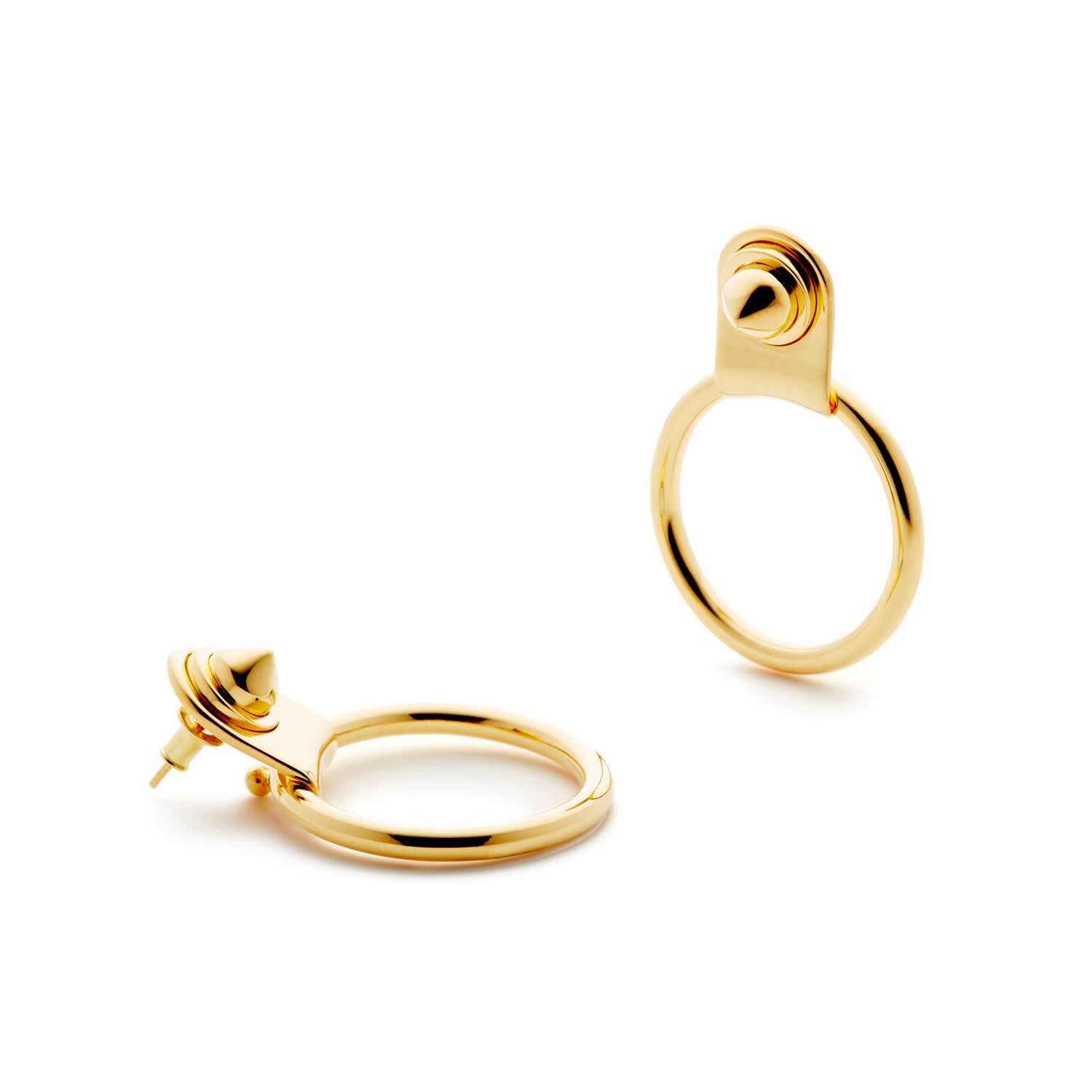 Hoops 2.0 In Gold Vermeil by Motley London | Wolf and Badger (Global excl. US)