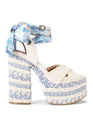 KURT GEIGER LONDON Women's Chelsea Scarf Platform Sandals  | Bloomingdale's Shoes | Bloomingdale's (US)