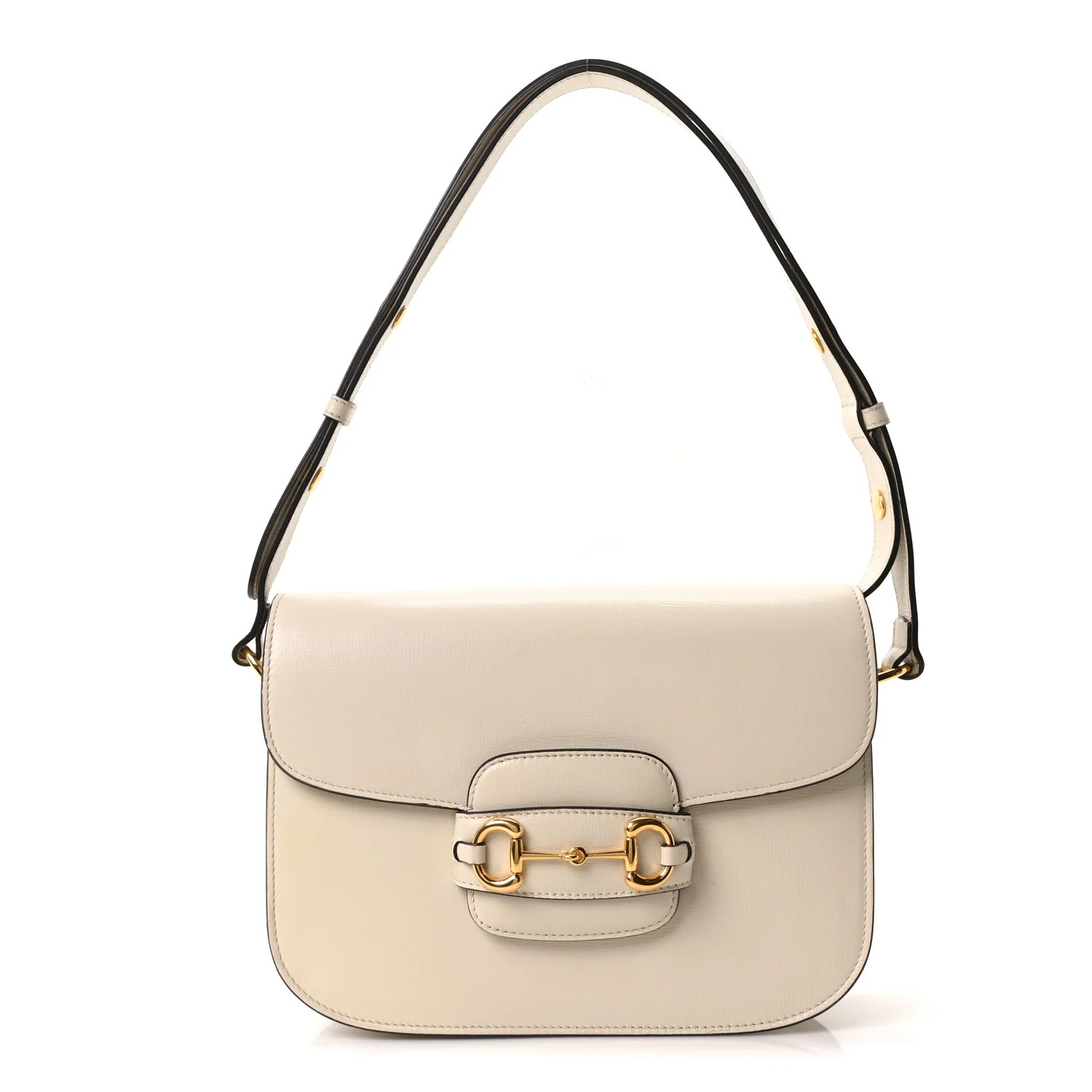 Azalea Calfskin Horsebit 1955 Shoulder Bag Mystic White | FASHIONPHILE (US)
