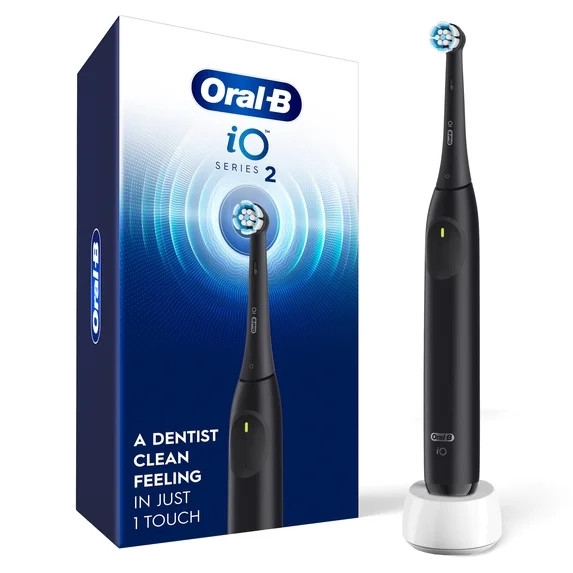 Oral-B Toothbrush, iO Series 2 Rechargeable Electric Toothbrush for Adults & Kids 3+, Night Black... | Walmart (US)