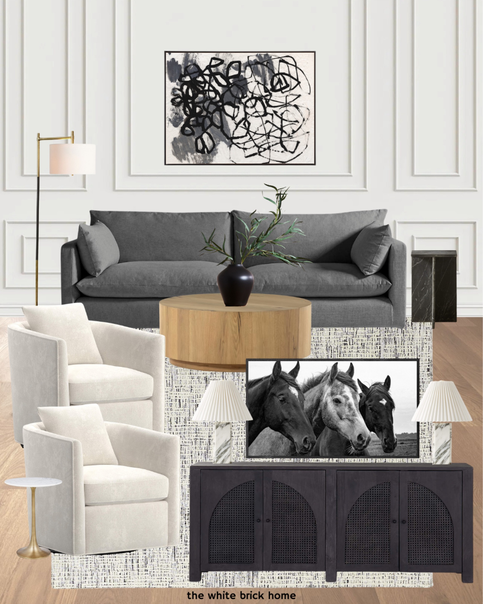 This rug is one of my favorites - perfect for a living room or bedroom 🖤

Living room, living room design, living room decor, sofa, couch, media console, black media console, accent chair, side table, wall art, abstract wall art, accent wall, table lamp, floor lamp, coffee table, round coffee table, frame tv, frame tv wall art, sofa, couch, crate and barrel living room, pottery barn living room, living room design, living room decor, luxury living room, living room ideas, side table, drink table, crate and barrel, pottery barn, abstract wall art minted, Etsy, west elm. 

#LTKStyleTip #LTKSaleAlert #LTKHome