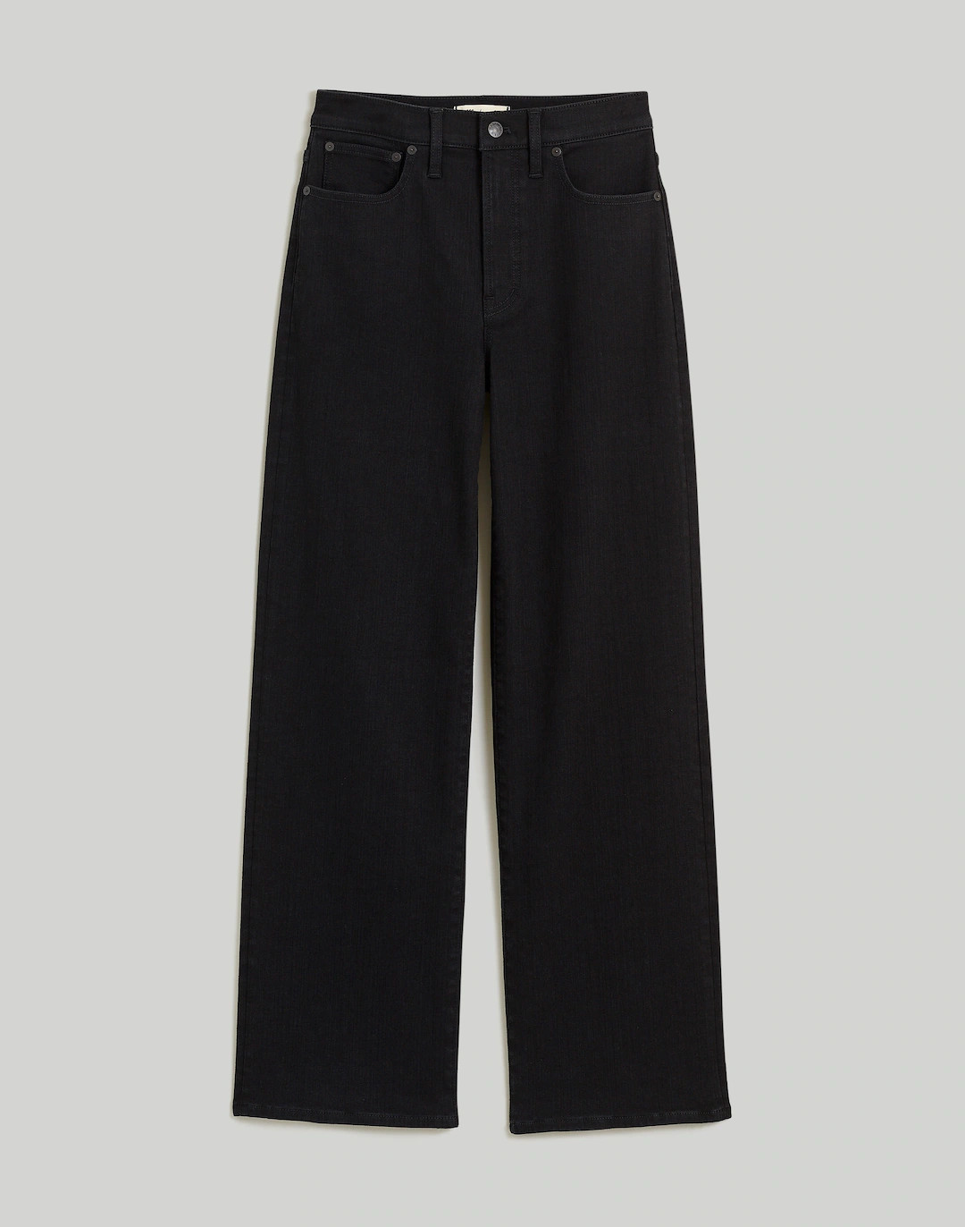The Petite Perfect Vintage Wide-Leg Jean in Black Rinse Wash | Madewell