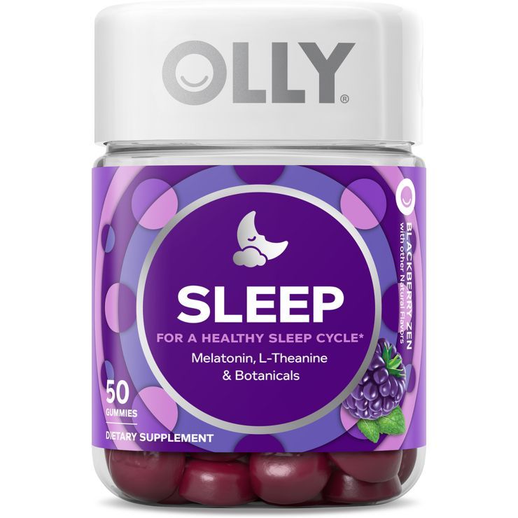 Olly 3mg Melatonin Sleep Gummies - Blackberry Zen - 50ct | Target