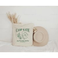 Camp Bachelorette Tote Bag Bach Logo Merch Bridesmaid Bags Reusable Summer Personalized Bride Lake Party Favors | Etsy (US)