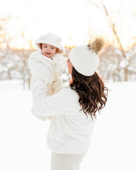 Winter outfits. Mother and son outfits. Snow day outfits. Winter clothes. Fleece jacket. Baby snow suit. Baby winter clothes. Womens teddy jacket. 

#LTKstyletip #LTKfamily #LTKbaby