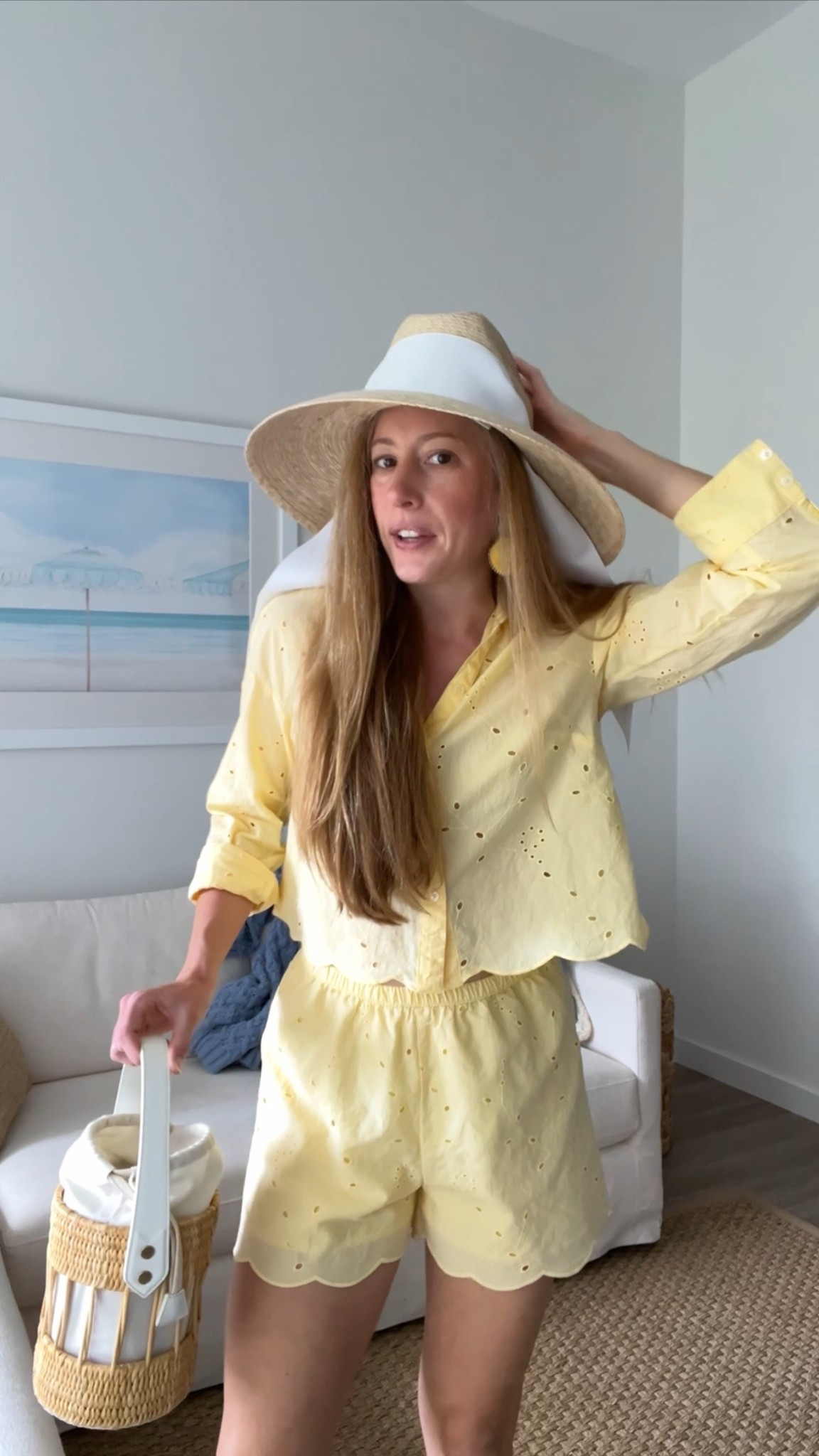  Target matching set! Comes in white tooo! Runs TTS! Wearing my regular size Small! Eyelet set, spring break outfit, summer outfit, spring outfit, preppy outfit, resortwear

#LTKStyleTip #LTKFindsUnder50 #LTKTravel