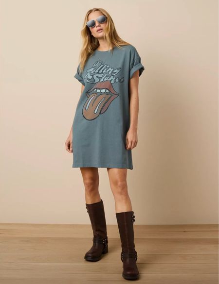 American Eagle Rolling Stones Graphic T-Shirt Mini Dress 😍

#LTKfindsunder100 #LTKstyletip #LTKfindsunder50