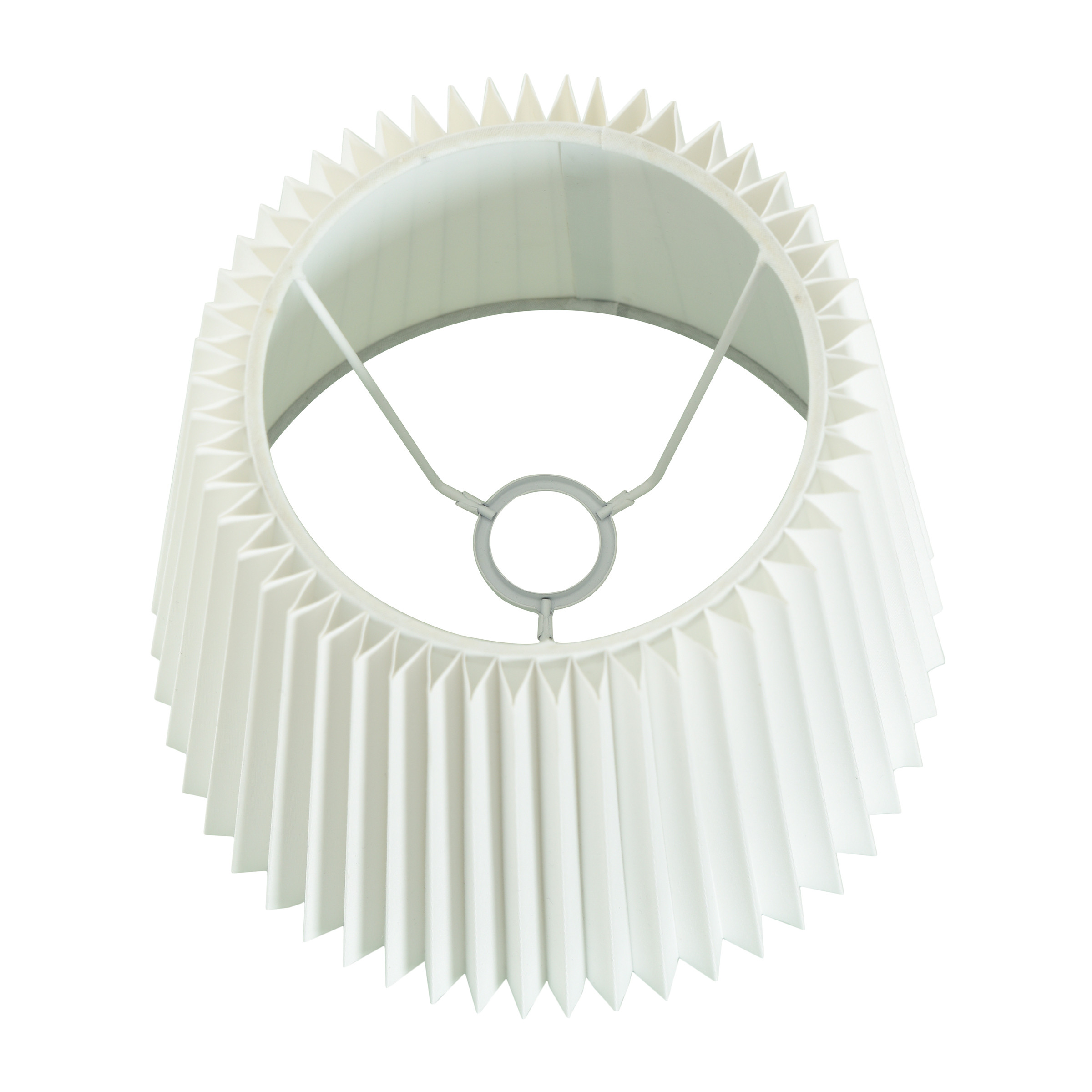 Better Homes & Gardens Knife Pleat Accent White Fabric Lamp Shade, 10"L x 10"W x 8"H | Walmart (US)