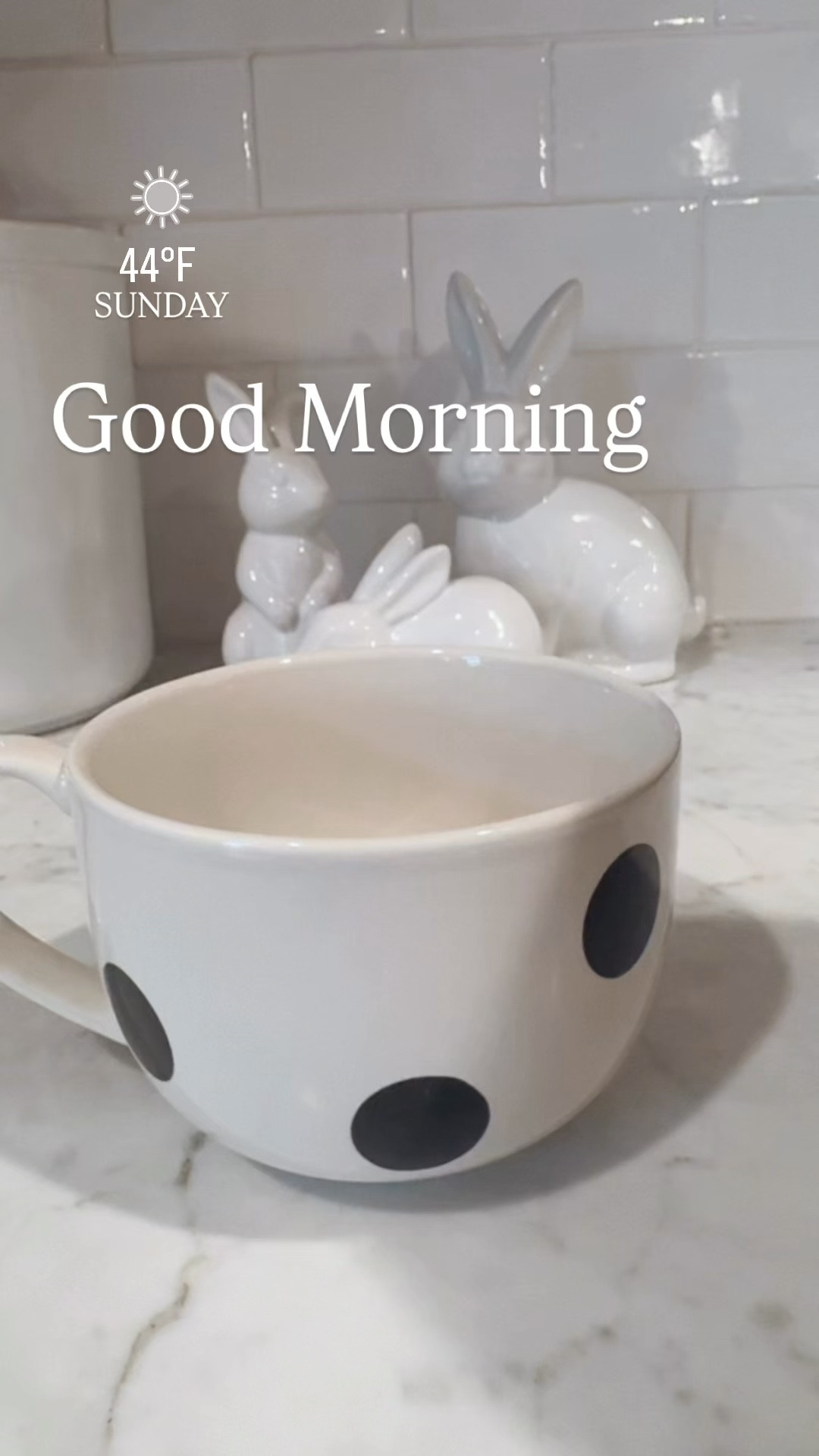 Good Morning! 

Lenox Kate Spade White with Black Polka Dots Latte Mug, Bunny Decor, 
Coffee Maker, Amazon, Target

#LTKdayinmylife #LTKHome #LTKSeasonal