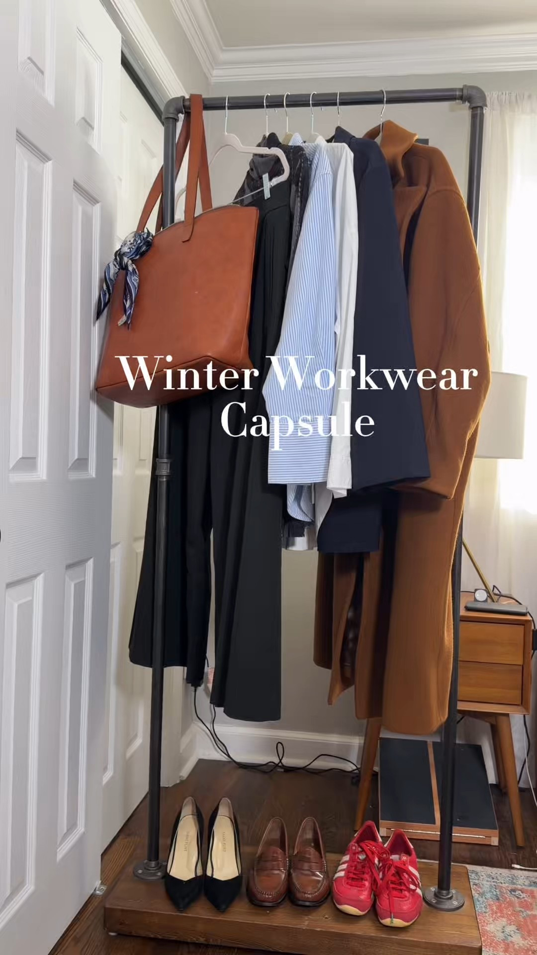 Sharing some foundational pieces that I swear that are part of my winter work capsule wardrobe. These pieces make getting dressed so much easier during the cold months, especially on the days that I have to go into the office. I have curated some items and linked in my bio.
 
Elevated pair of trousers – I always gravitate between wide leg trousers and barrel leg pants.
The crisp button up
The knit you will reach for weekly. I like Merino wool as its thinner and makes layering easier.
A blazer
Structured Bag
Comfortable yet chic shoes
 
 
work outfits for women | office outfit ideas | business casual outfits | corporate style | workwear capsule wardrobe | fall work outfits / winter work outfits / spring work outfits| what to wear to the office | work outfit inspiration |9 to 5 outfit ideas | chic office looks |smart casual for work| how to style trousers / blazers / loafers | outfits for meetings / presentations