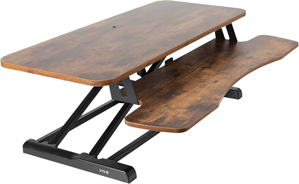 VIVO 36 inch Desk Converter, K Series, Height Adjustable Sit to Stand Riser, Dual Monitor and Lap... | Amazon (US)