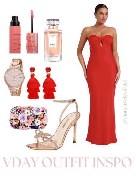 vday outfit inspo , red dress, plus size outfit inspo, heels, date night , dangle earrings, watch , purses

#LTKstyletip #LTKplussize