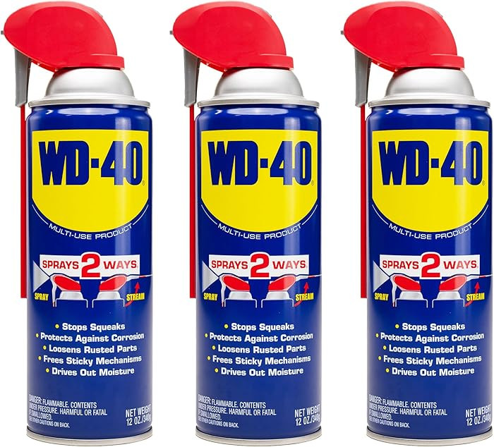 WD-40 Original Formula, Multi-Use Product with Smart Straw Sprays 2 Ways,12 OZs, 3-Pack, 12 OZ | Amazon (US)