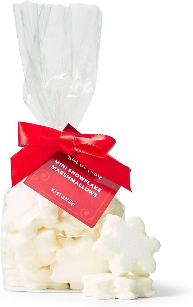Sur La Table Mini Snowflake Marshmallows, White | Amazon (US)