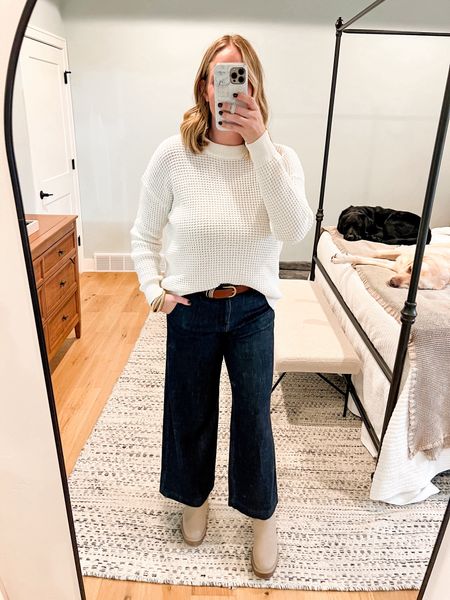 My waffle knit sweater is on sale for $10! Comes in so many other colors - fits TTS and not boxy! I’m in size large and it’s not cropped either. 

#LTKsalealert #LTKfindsunder50 #LTKmidsize