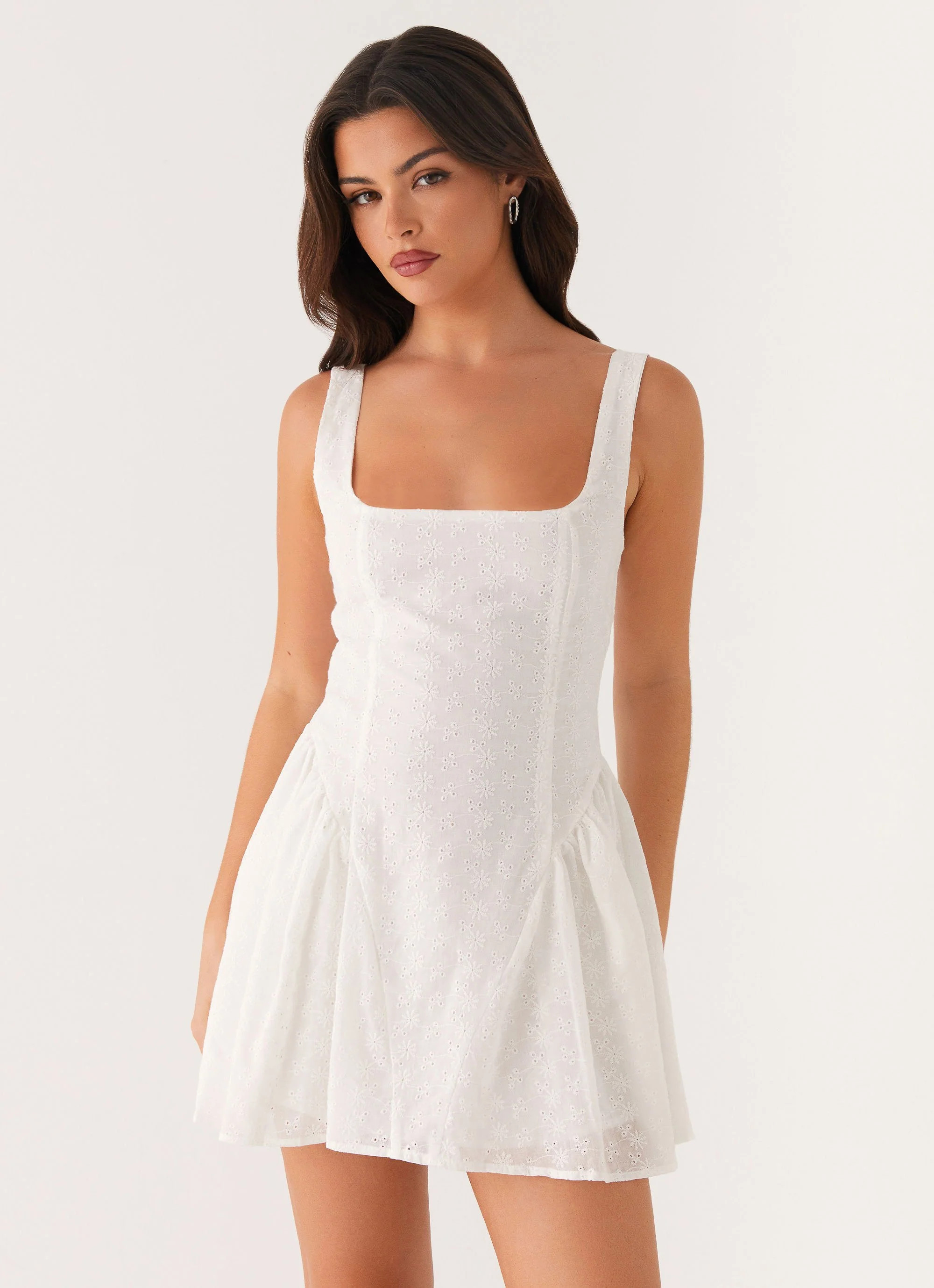 Alyssa Mini Dress - White | Peppermayo (Global)