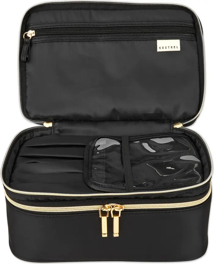 Double Zip Train Case - Black | Nordstrom Rack