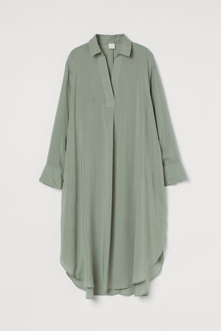Lyocell-blend Shirt Dress | H&M (US + CA)