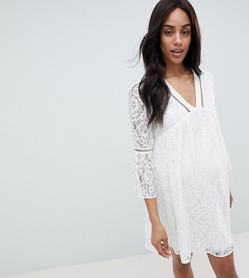 Queen Bee Allover Lace Mini Dress - White | ASOS US