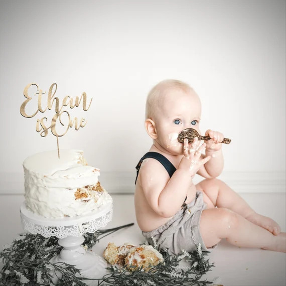 Wood One Cake Topper Girl First Birthday Cake Topper Boy by | Etsy | Etsy (US)