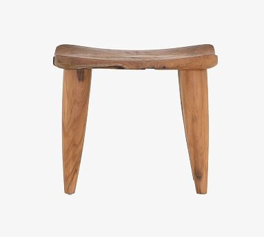 Leighton FSC® Teak Accent Stool | Pottery Barn (US)