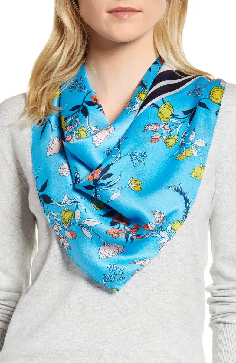 Halogen® Print Silk Scarf | Nordstrom