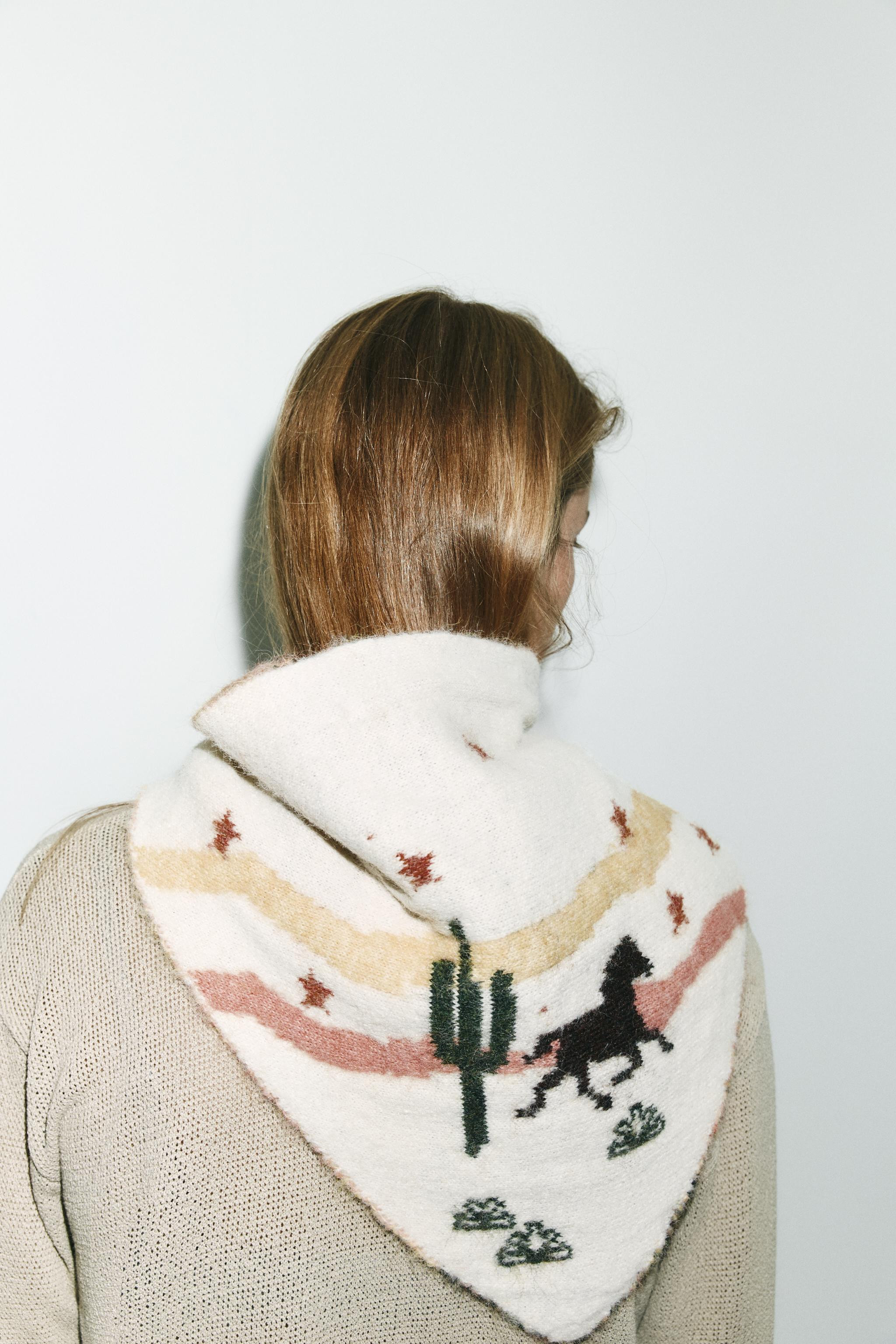 PRINTED KNIT BANDANA | Zara US