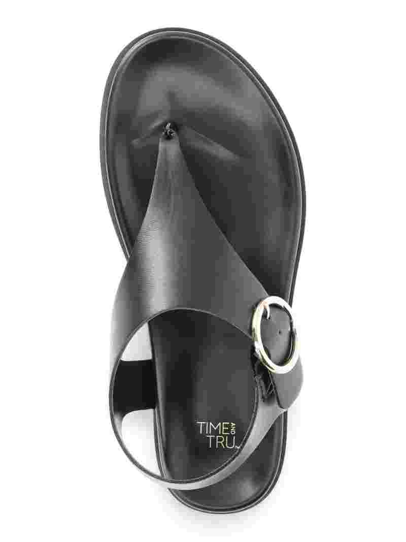 Time and Tru Women's Minimalist Buckle Sandals | Walmart (US)