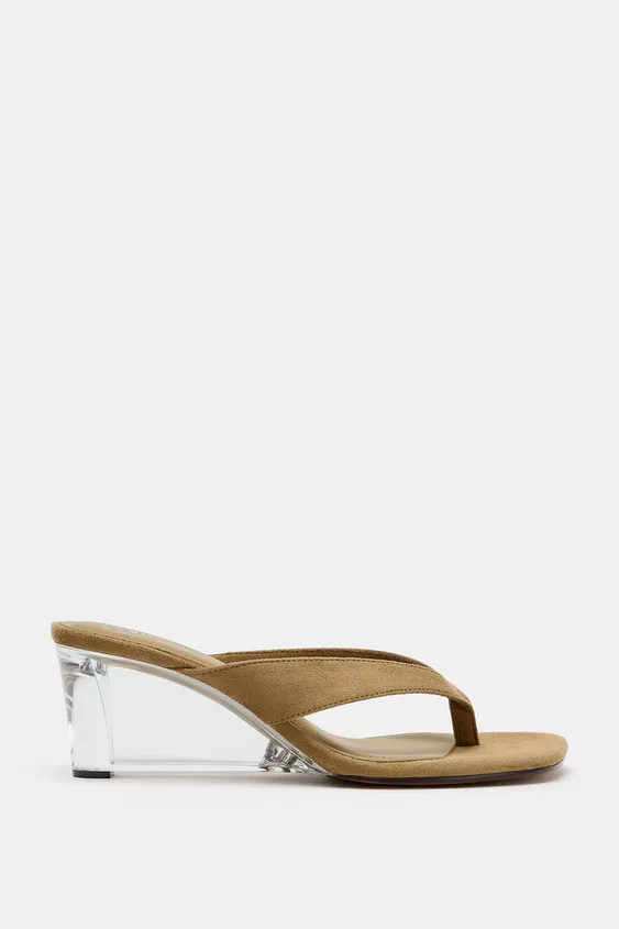 CLEAR WEDGE SANDALS | Zara US