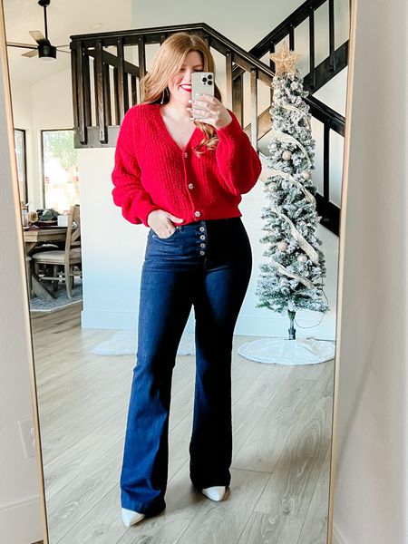 The best flare jeans from Walmart. Sized down to 8. Walmart jeans. Date night outfit. Valentine’s Day outfit. 

#LTKSeasonal #LTKstyletip #LTKunder50