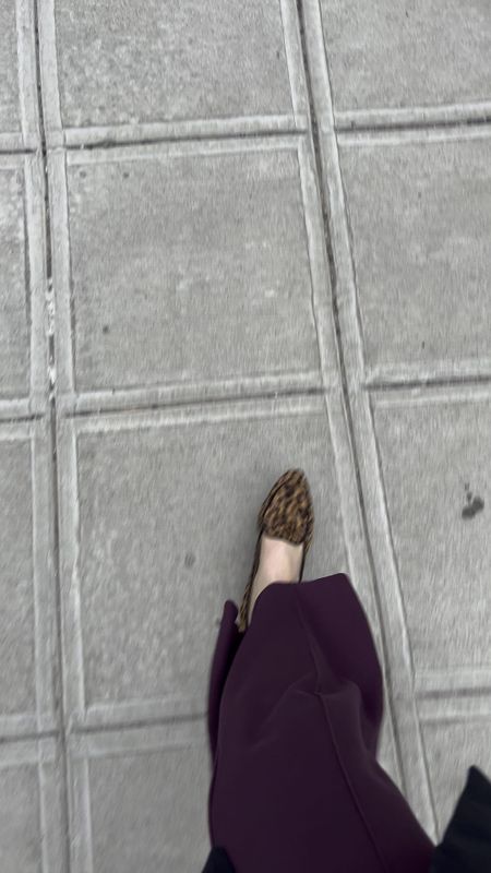 Sarah flint, block heels, cheetah loafers, leopard loafers, burgundy pants, nyc style, law firm, court style, law firm style, business casual, office style, office outfit, wide leg pants, comfortable work pants, work shoes, comfortable work shoes, workwear

#LTKSeasonal #LTKworkwear #LTKVideo