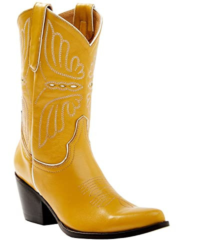 Idyllwind Women's Sunshine-Y Day Western Boot Round Toe - BIWSP22L12 6 1/2 M US Yellow | Amazon (US)