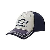 Chevrolet Dad Hat, Cotton Washed Baseball Cap with Chevy Logo and Curved Brim, Navy, One Size | Amazon (US)