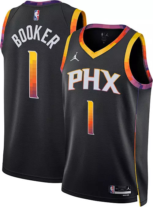 Jordan Men's Phoenix Suns Devin Booker #1 Black Dri-FIT Swingman Jersey | Dick's Sporting Goods