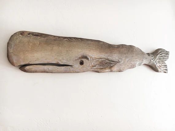 Driftwood 46  Whale Wood Fish 2D Sculpture Beach Décor | Etsy | Etsy (US)