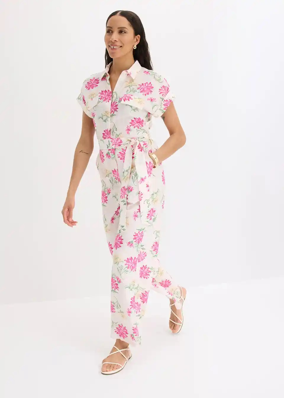 Jumpsuit aus flie\u00dfendem Viskose-Mix | Bonprix DE