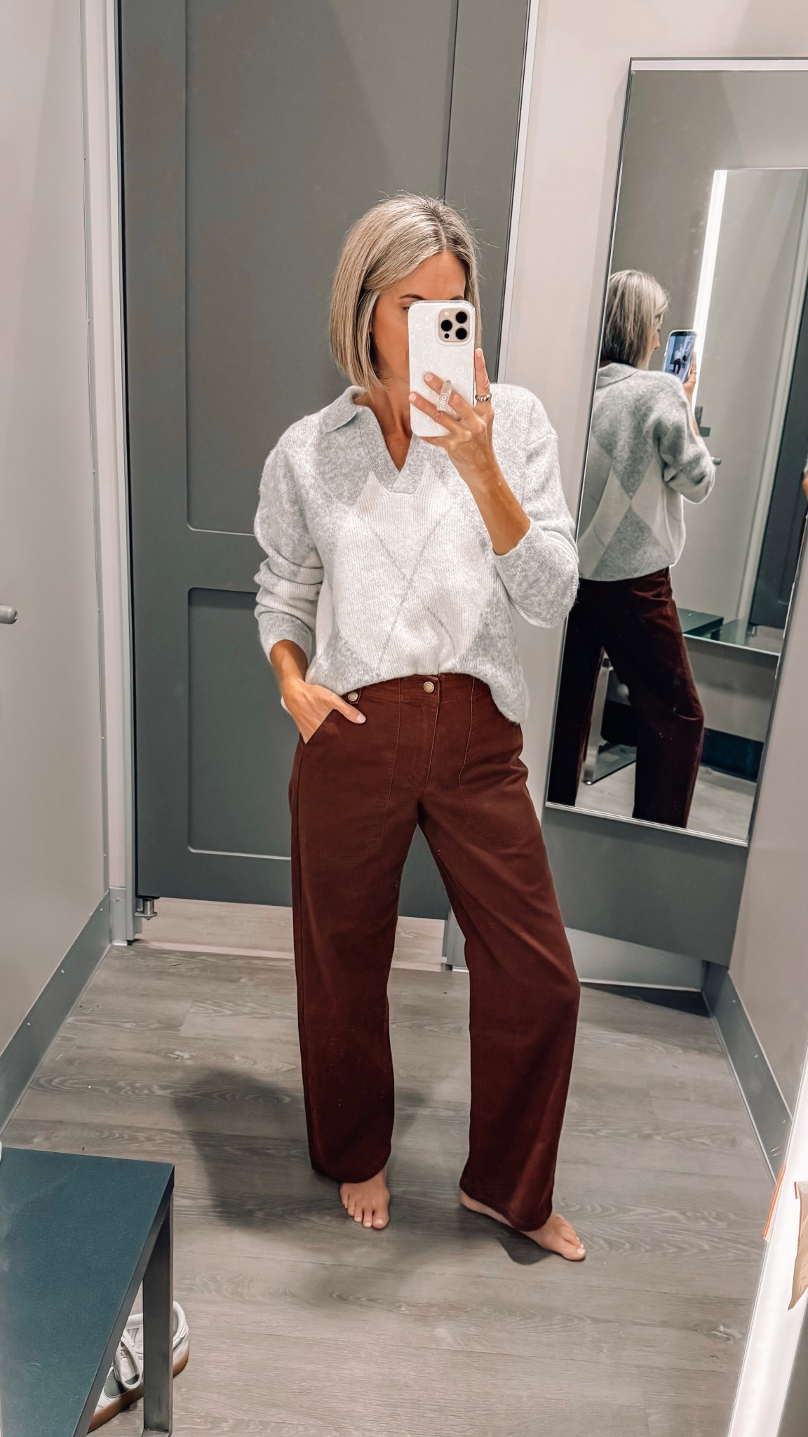 Love the neutral argyle pattern on this soft polo sweater! Cozy and classic - would make a nice Thanksgiving outfit as well. Wearing an xs in the sweater and size 4 in the brown wide leg pants. 



#FallOutfit #LTKFallFashion #LTKStyle #LTKUnder50 #LTKFinds #WideLegPants #NeutralOutfit #FallStyleInspo #FallWardrobe #CozyStyle #OOTDFall #TryOnHaul #LTKLook #CasualFallOutfit #LTKSeasonalStyle

Target argyle sweater
Target knit polo sweater
Target fall outfit
Target holiday outfit
Target women’s fashion
Cozy fall outfit
Holiday outfit ideas
Argyle sweater outfit
Wide leg pants outfit
Neutral fall outfit
Winter outfit inspo
Affordable fall fashion
Target try-on
Casual holiday look
Elevated cozy style
Target outfit ideas
Fall Target finds
Chic Target outfit
Everyday Target fashion
LTK fall outfit

#LTKOver40 #LTKSeasonal #LTKFindsUnder50