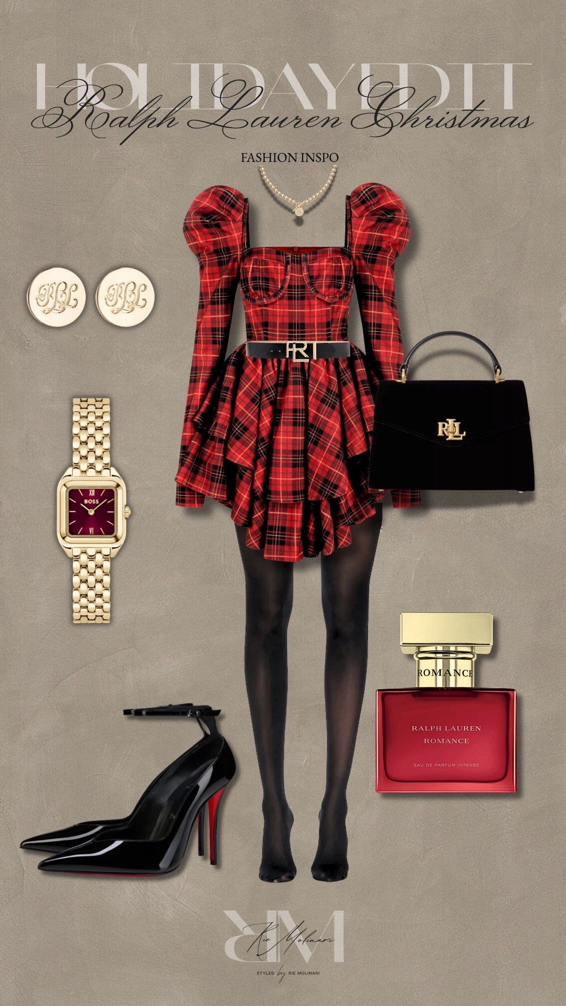 Ralph Lauren Christmas — Holiday Edit

A chic heritage-holiday look with classic red plaid, gold touches, and timeless designer elegance. Perfect for Christmas parties, date nights, holiday photos, or a festive dinner out.

❤️ Statement red plaid dress with the most stunning holiday silhouette
🏆 Ralph Lauren-inspired accessories for that polished, luxe aesthetic
✨ Gold jewelry and watch for elevated shine
🖤 Classic black handbag that pairs with everything
👠 Patent heels for sleek, iconic holiday glam
🌹 A romantic winter fragrance to tie it all together

This look is sophisticated, festive, and feminine—high-end style made wearable for every holiday moment.

#HolidayOutfitIdeas #RalphLaurenStyle #ChristmasPartyLook #PlaidDressEdit #HolidayFashionInspo #ClassicChristmasStyle #DesignerHolidayStyle #FestiveOOTD #RedPlaidOutfit #WinterWardrobeStaples

#LTKootd #LTKHoliday #LTKSeasonal